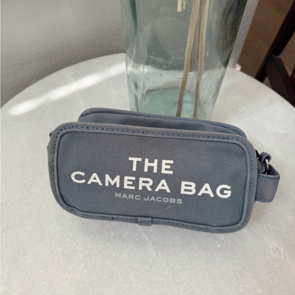 Marc Jacobs the camera bag in blue shadow color